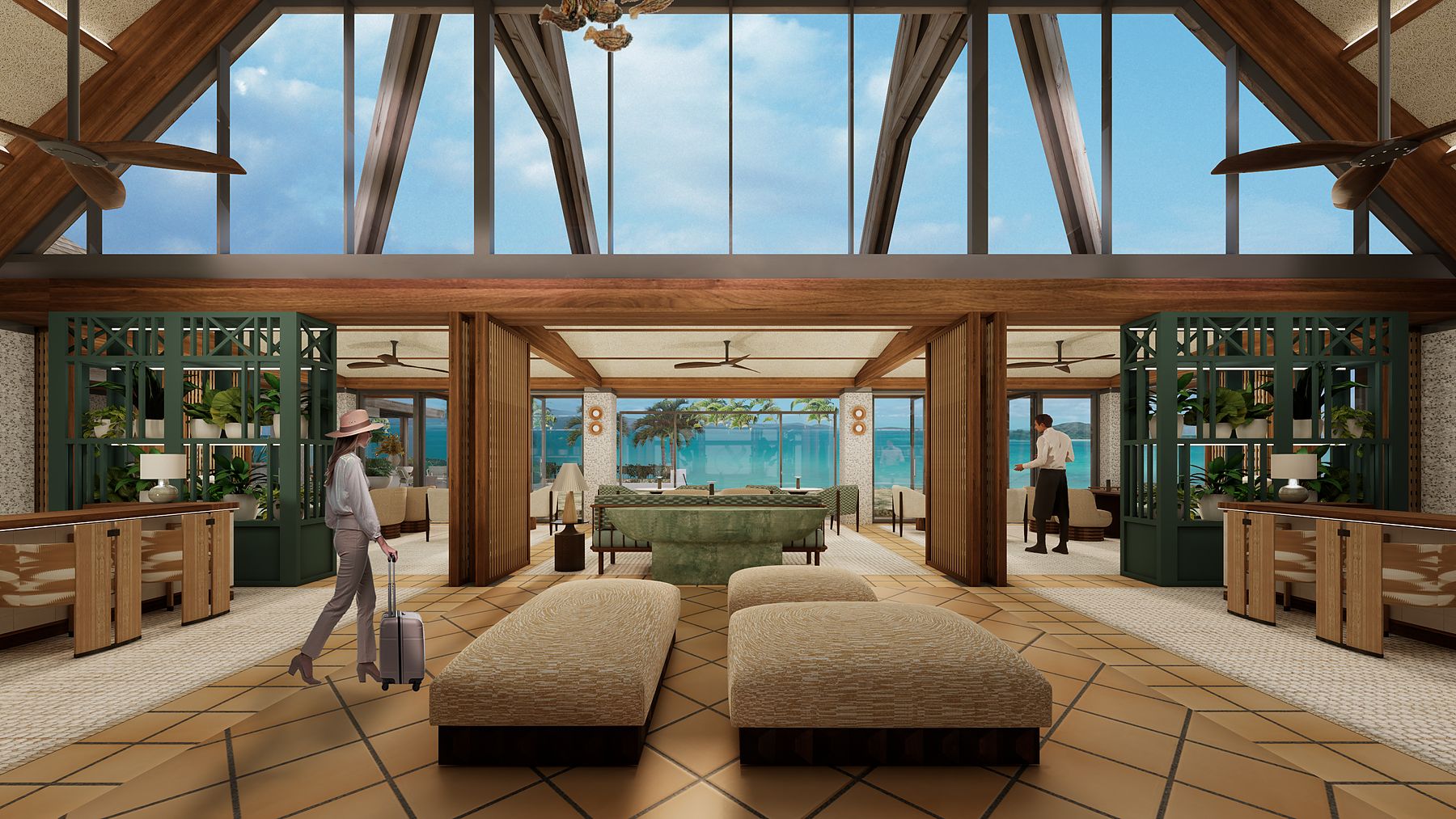 Design for the arrival lobby