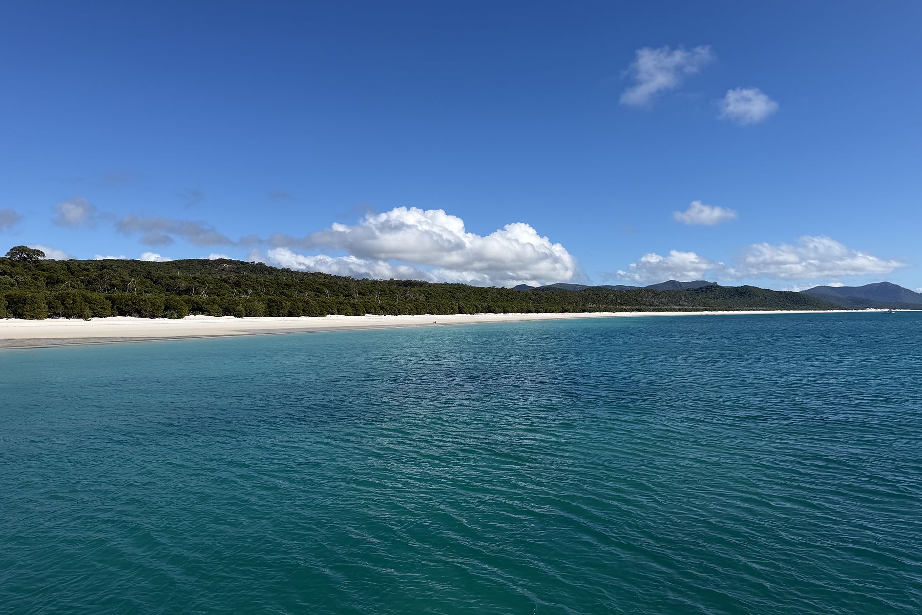 Whitehaven Beach seen from the water
